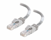 C2G Cat6 Booted Unshielded (UTP) Network Patch Cable - Patch kabel - RJ-45 (M) do RJ-45 (M) - 30 cm - UTP - CAT 6 - lisovaný, provedení bez hrbolků, licna - šedá