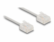 Delock - Patch kabel - RJ-45 (M) do RJ-45 (M) - 5 m - 2.6 mm - UTP - CAT 6 - rychlost prenosu dat až 1 Gb/s, ultra-tenký - šedá