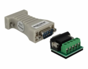 Delock Converter 1 x Serial RS-232 DB9 female to 1 x Serial RS-422/485 DB9 male with ESD protection 15 kV - Sériový adaptér - RS-232 - RS-422/485 x 1 - béžová
