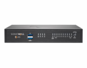 SonicWall TZ470 - Essential Edition - bezpečnostní zařízení - 1GbE, 2.5GbE - SonicWALL Secure Upgrade Plus Program (2 roky) - desktop