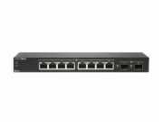 SonicWall Switch SWS12-8 - Přepínač - řízený - 8 x 10/100/1000 + 2 x gigabitů SFP - desktop