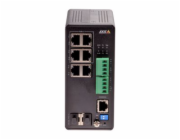 Axis T8504-R - Přepínač - řízený - 4 x 10/100/1000 (PoE+) + 2 x kombinovaný Gigabit Ethernet/Gigabit SFP - desktop, Lze montovat do rozvaděče - PoE++ (240 W) - DC napájení - pro AXIS A1610, C1410, D31