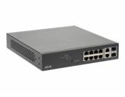 Axis T8508 PoE+ Network Switch - Přepínač - řízený - 8 x 10/100/1000 (PoE+) + 2 x combo Gigabit SFP (uplink) - desktop, Lze montovat do rozvaděče - PoE+ (130 W) - pro AXIS A1610, C1410, D3110, M3067, 