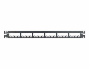 Panduit MINI-COM All Metal Shielded Modular Patch Panel - Propojovací panel - černá - 1U - 19" - 24 porty