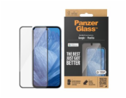 PanzerGlass - Ochrana obrazovky pro mobilní telefon - ultra široký tvar - sklo - barva rámu cerná - pro Google Pixel 8a