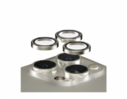 PanzerGlass Hoops - Chránic na objektiv pro mobilní telefon - sklo - barva rámu cerná - pro Apple iPhone 15 Pro, 15 Pro Max