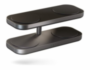 ZENS Quattro Charger Pro 4 - Stojan pro bezdrátové napájení + AC napájecí adaptér - 15 Watt - 4 výstupní konektory (magnetický) - černá