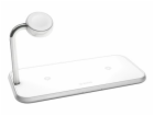 ZENS Aluminium Dual Wireless Charger + Watch 10W - White
