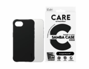 CARE by PanzerGlass Samba - Zadní kryt pro mobilní telefon - módní - kompatibilita s MagSafe - termoplastický polyuretan (TPU) - černá - pro Apple iPhone 16e