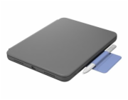 Logitech Rugged Folio - Klávesnice a pouzdro - Apple Smart connector - QWERTY - španělská - grafit - pro Apple 10.2-inch iPad Wi-Fi; 10.9-inch iPad Wi-Fi