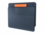Logitech Rugged Combo 3 Touch for Education - Klávesnice a pouzdro - s trackpad - Apple Smart connector - QWERTZ - německá - classic blue - akademický - pro Apple 10.2-inch iPad (7. generace, 8. gener