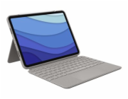 Logitech Combo Touch - Klávesnice a pouzdro - s trackpad - podsvícení - Apple Smart connector - QWERTY - španělská - písek (sand) - pro Apple 11-inch iPad Pro (1. generace, 2. generace, třetí generace