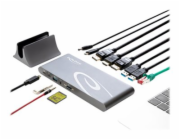 Delock USB Type-C DP 1.4 Docking Station Triple 4K Display - Dokovací stanice - USB-C 3.2 Gen 1 / Thunderbolt 3 - HDMI, 2 x DP - 1GbE