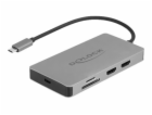 Delock - Dokovací stanice - USB-C - 2 x HDMI - 1GbE