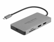 Delock - Dokovací stanice - USB-C - 2 x HDMI - 1GbE