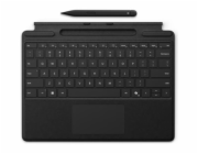Microsoft Surface Pro Keyboard - Klávesnice - s trackpad, akcelerometr, zásobník pro nabíjení a skladování Surface Slim Pen 2 - QWERTY - anglická - černá - s Slim Pen 2 - pro Surface Pro 10, Pro 11, P