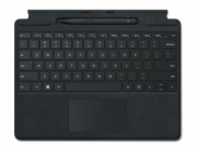 Microsoft Surface Pro Signature Keyboard - Klávesnice - s akcelerometr, touchpad, zásobník pro nabíjení a skladování Surface Slim Pen 2 - QWERTY - americká - černá - s Slim Pen 2