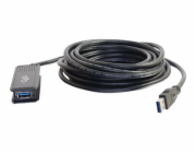 C2G 5m USB 3.0 USB-A Male to USB-A Female Active Extension Cable - Prodlužovací šňůra USB - USB typ A (M) do USB typ A (F) - USB 3.0 - 30 V - 5 m - aktivní - černá