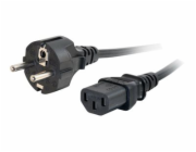C2G Universal Power Cord - Elektrický kabel - power CEE 7/7 (M) do power IEC 60320 C13 - 3 m - lisovaný - černá - Evropa