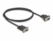 Delock - Sériový kabel - DB-9, DC jack 5,5 x 2,1 mm (F) do DB-9 (F) - 3 A - 1 m - krídlové šrouby, podporuje sériové rozhraní RS-232 - cerná