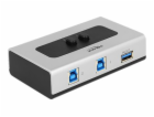 DeLOCK 2 Port USB 3.0 Umschalter   (grau/schwarz, manuell...