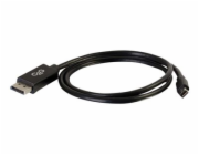 C2G 2m Mini DisplayPort to DisplayPort Adapter Cable 4K UHD - Black - Kabel DisplayPort - Mini DisplayPort (M) do DisplayPort (M) - 2 m - černá