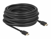 Delock - Vysoká rychlost - kabel HDMI s ethernetem - HDMI s piny (male) do HDMI s piny (male) - 12 m - cerná - podpora 8K60Hz, rychlost prenosu dat až 48 Gbps