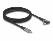 Delock - USB kabel - 24 pin USB-C (M) rovné do 24 pin USB-C (M) levý/pravý úhel - USB 3.2 / Thunderbolt 3 - 48 V - 5 A - 2 m - technologie Extended Power Range (EPR), napájení USB (240 W), podpora nap
