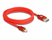 Delock - Kabel DisplayPort - Mini DisplayPort (M) do DisplayPort (M) - DisplayPort 1.4 - 2 m - podpora 8K60Hz - červená