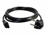 C2G Laptop Power Cord - Elektrický kabel - IEC 60320 C5 do power CEE 7/7 (M) - AC 250 V - 1 m - lisovaný - černá - Evropa