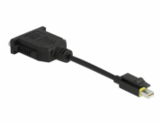 Delock - Video adaptér - jeden spoj - Mini DisplayPort (M) s jazýčkem do DVI-I (F) - DisplayPort 1.1 - 15 cm - neobsahuje halogen - černá