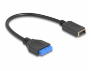 Delock - USB interní kabel - 19pinový USB header (F) do 20 pin Key A (F) - 25 cm - up to 5 Gbps data transfer rate