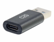 C2G USB C to USB Adapter - SuperSpeed USB Adapter - 5Gbps - F/M - USB adaptér - USB-C (F) reverzní do USB typ A (M) - USB 3.0 - lisovaný - černá