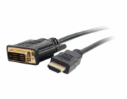 C2G 2m (6ft) HDMI to DVI Cable - HDMI to DVI-D Adapter Cable - 1080p - M/M - Kabel adaptéru - DVI-D s piny (male) do HDMI s piny (male) - 2 m - odstíněný - černá