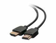 C2G 6ft 4K HDMI Cable - Ultra Flexible Cable with Low Profile Connectors - HDMI kabel - HDMI s piny (male) do HDMI s piny (male) - 1.83 m - dvojnásobně stíněný - černá