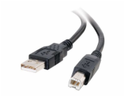 C2G 6.6ft USB A to USB B Cable - USB A to B Cable - USB 2.0 - Black - M/M - Kabel USB - USB (M) do USB typ B (M) - USB 2.0 - 2 m - černá