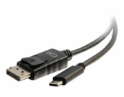C2G 6ft USB C to DisplayPort Cable - 4K 30Hz - Externí video adaptér - USB-C - DisplayPort - černá