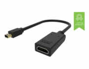VISION - Video adaptér - Mini DisplayPort s piny (male) do HDMI se zdířkami (female) - černá - podporuje 4K