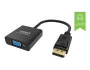 Vision Professional - Video adaptér - DisplayPort (M) do HD-15 (VGA) (F) - černá