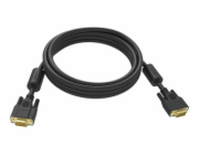 Vision Professional - Kabel VGA - HD-15 (VGA) (M) do HD-15 (VGA) (M) - 10 m - křídlové šrouby - černá