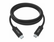 Vision Professional - USB kabel - USB-C (M) do USB-C (M) - USB 3.1 Gen 2 / Thunderbolt 3 - 3 A - 1 m - reverzibilní konektory - černá