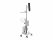 Ergotron StyleView Pole Cart - Vozík - pro LCD displej/tablet - jasně bílá - velikost obrazovky: až 24"