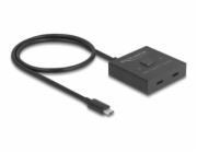 Delock Switch USB 10 Gbps USB Type-C™, 2 na 1, obousměrný, 8K