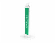 Compulocks Brandable VESA Floor Stand for Screens Up to 32 Inches - Stojan - pro Displej LCD - značkovatelné, s velkou základní deskou - bílá - velikost obrazovky: až do 32" - podlahové provedení