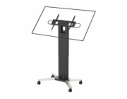 Vision - Vozík - těžký provoz - pro plochý panel - ocel - matná čerň - velikost obrazovky: 47"-90"