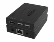 Vision TC-HDMIIPRX/3 - KVM / audio / infračervený extender - receiver - přes CAT 6 - USB - až 150 m