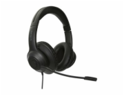 Targus AEH102GL - Náhlavní souprava - náhlavní - upravitelná - kabelové - USB-A - izolace zvuku - černá