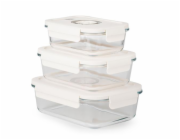 Set G21 skleněných vakuovacích dóz, 3 ks