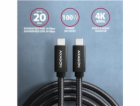 AXAGON BUCM32-CM05AB, SPEED+ kabel USB-C <-> USB-C, 0.5m,...