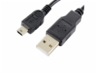 Datový kabel Forever USB/miniUSB 1m 1A černý